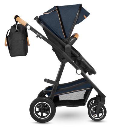 Lionelo - Passeggino combinato 2 in 1 AMBER Blu Navy