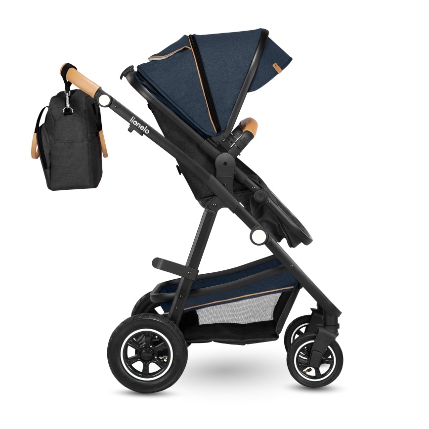 Lionelo - Passeggino combinato 2 in 1 AMBER Blu Navy
