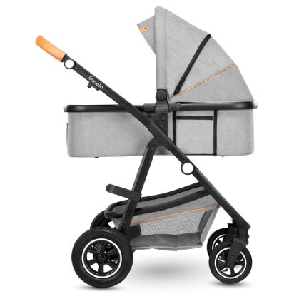 Lionelo - Passeggino combinato 2 in 1 AMBER Grey Stone