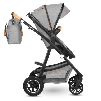 Lionelo - Passeggino combinato 2 in 1 AMBER Grey Stone