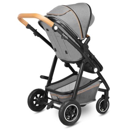 Lionelo - Passeggino combinato 2 in 1 AMBER Grey Stone