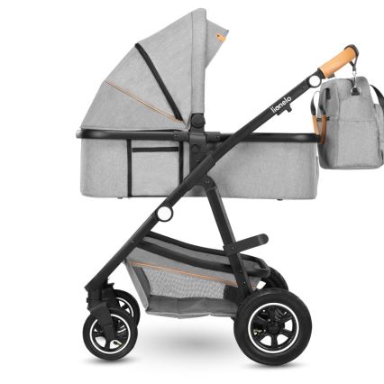 Lionelo - Passeggino combinato 2 in 1 AMBER Grey Stone