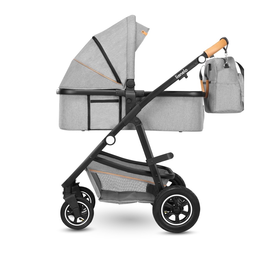 Lionelo - Passeggino combinato 2 in 1 AMBER Grey Stone