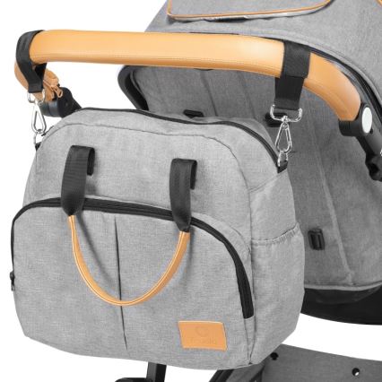 Lionelo - Passeggino combinato 2 in 1 AMBER Grey Stone