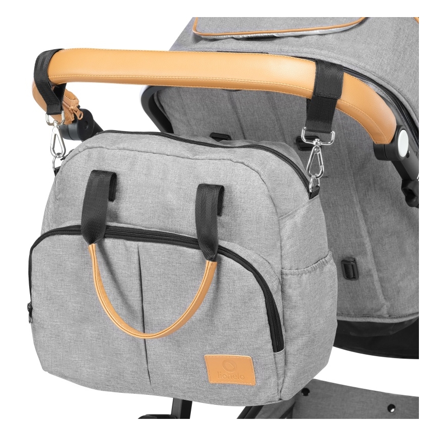 Lionelo - Passeggino combinato 2 in 1 AMBER Grey Stone