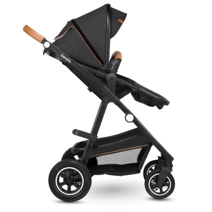 Lionelo - Passeggino combinato 2 in 1 AMBER Grigio Grafite
