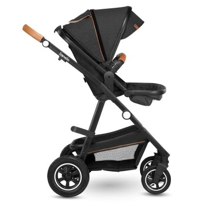 Lionelo - Passeggino combinato 2 in 1 AMBER Grigio Grafite