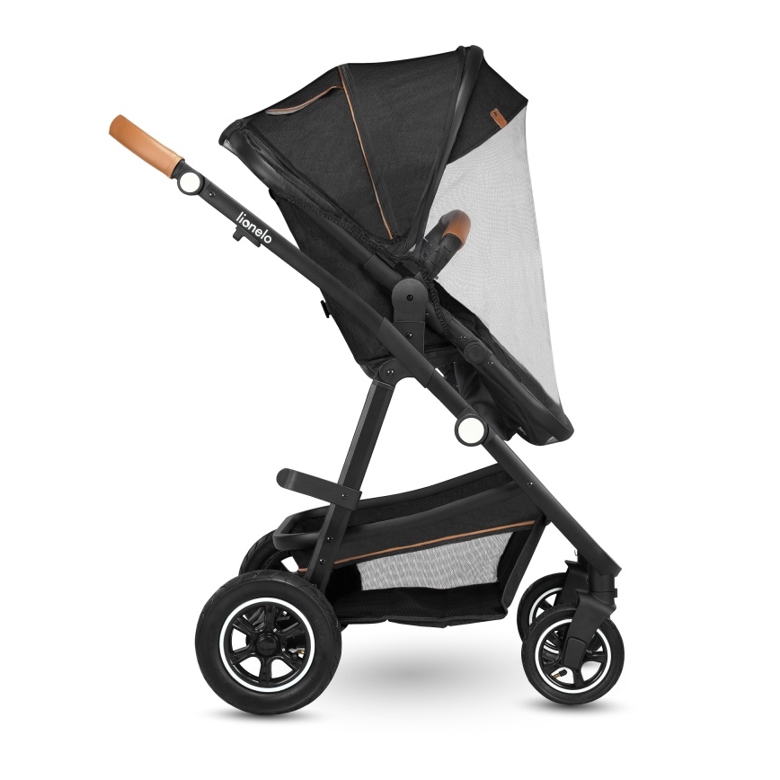 Lionelo - Passeggino combinato 2 in 1 AMBER Grigio Grafite