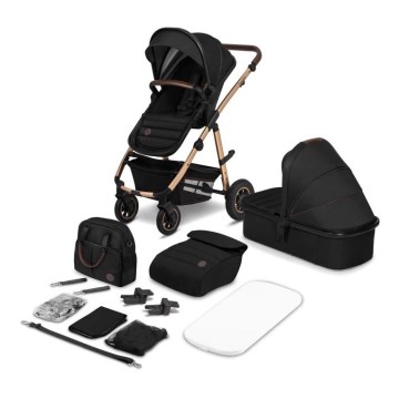 Lionelo - Passeggino combinato 2 in 1 AMBER Nero Onice