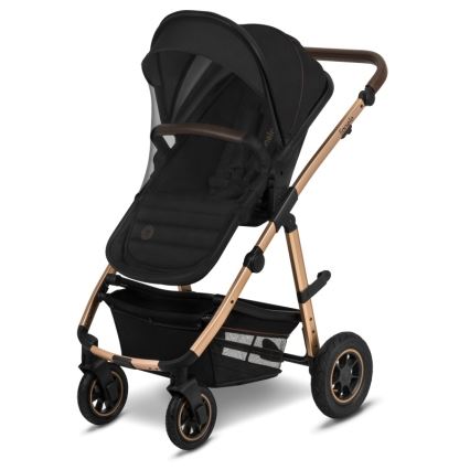 Lionelo - Passeggino combinato 2 in 1 AMBER Nero Onice