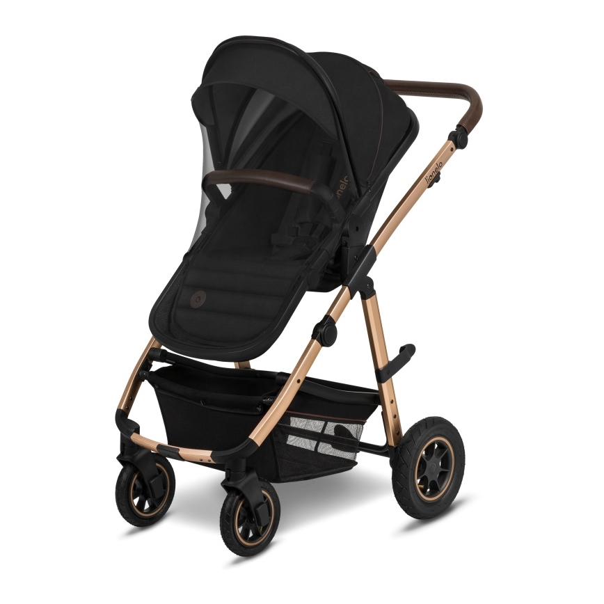 Lionelo - Passeggino combinato 2 in 1 AMBER Nero Onice