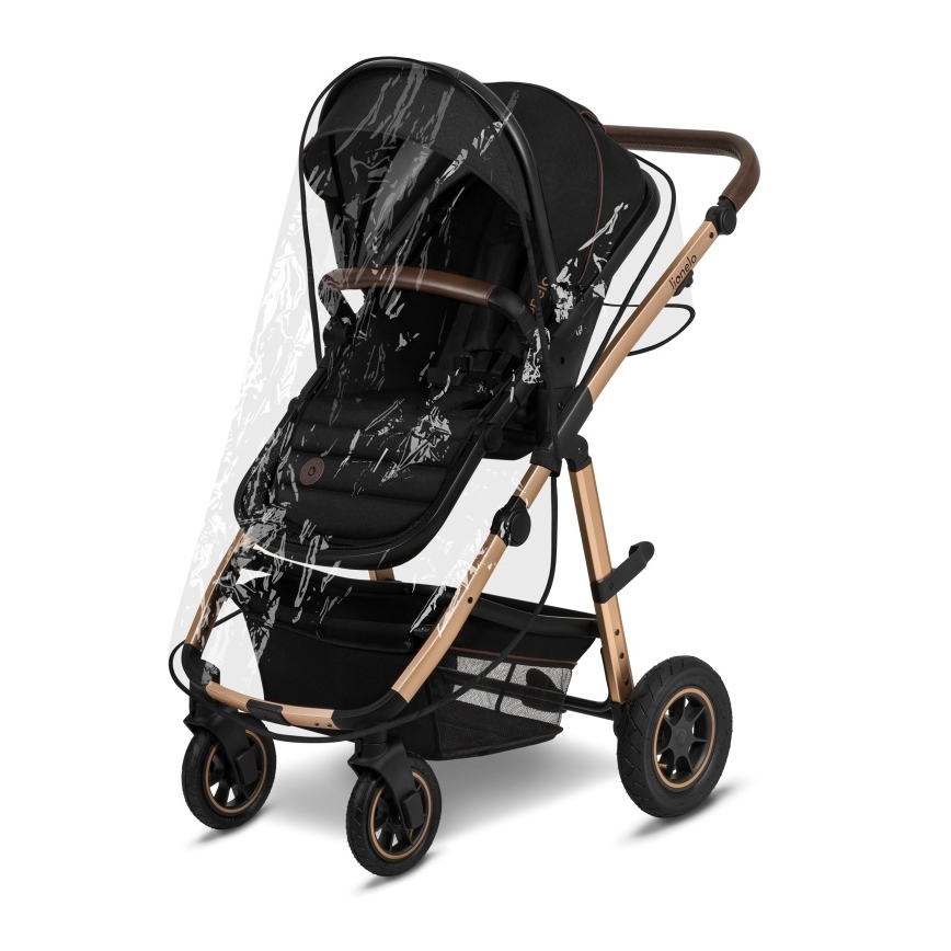 Lionelo - Passeggino combinato 2 in 1 AMBER Nero Onice
