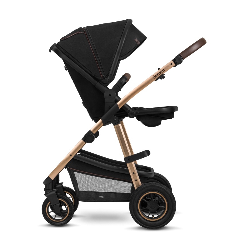 Lionelo - Passeggino combinato 2 in 1 AMBER Nero Onice