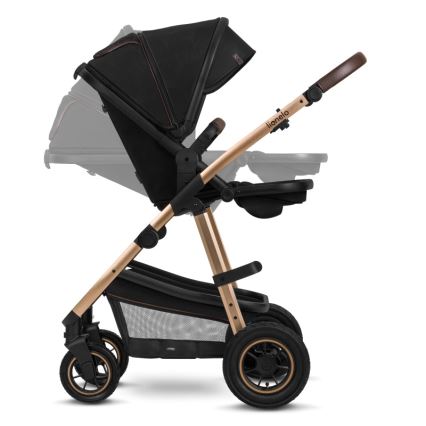 Lionelo - Passeggino combinato 2 in 1 AMBER Nero Onice