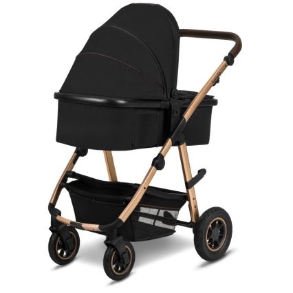 Lionelo - Passeggino combinato 2 in 1 AMBER Nero Onice