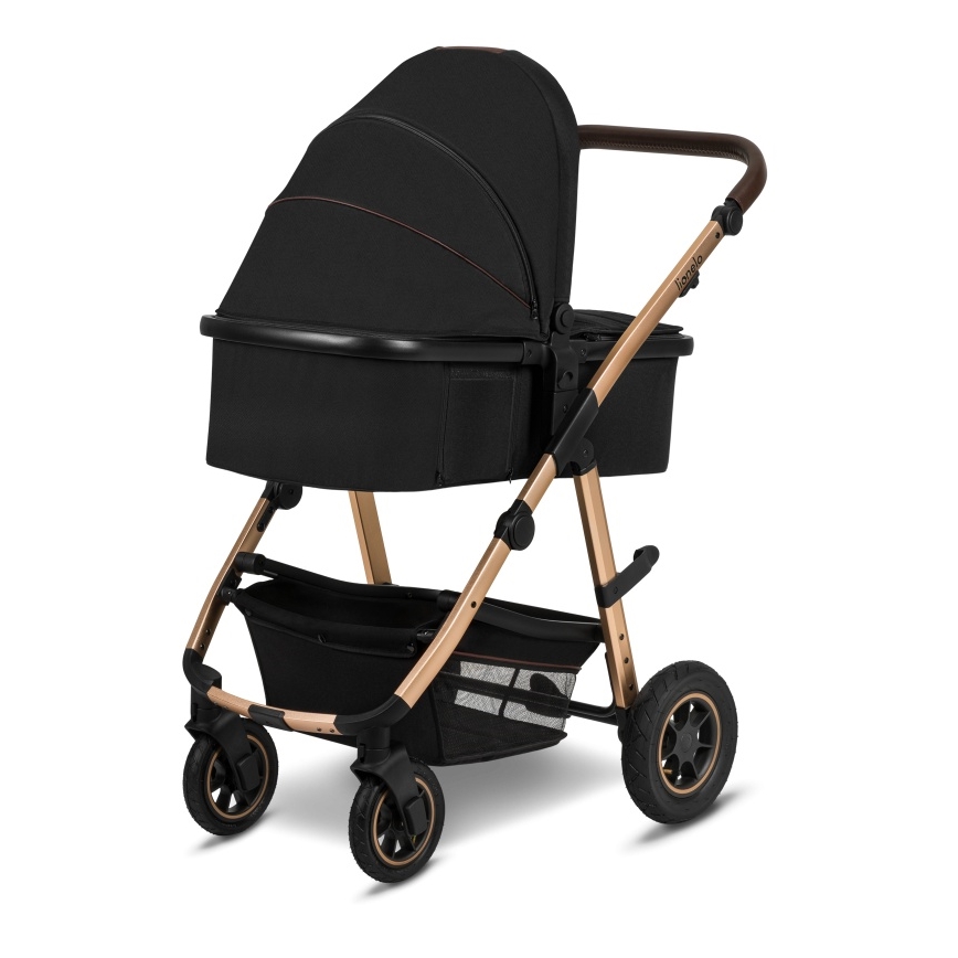 Lionelo - Passeggino combinato 2 in 1 AMBER Nero Onice
