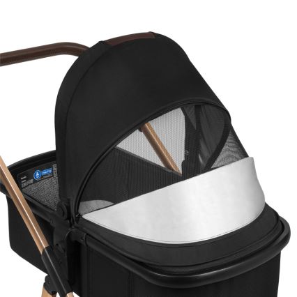 Lionelo - Passeggino combinato 2 in 1 AMBER Nero Onice