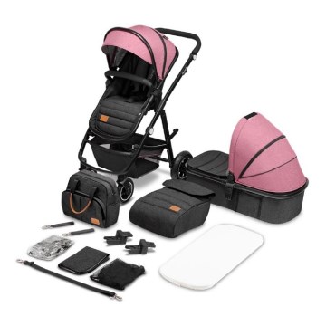 Lionelo - Passeggino combinato 2 in 1 AMBER Pink Rose