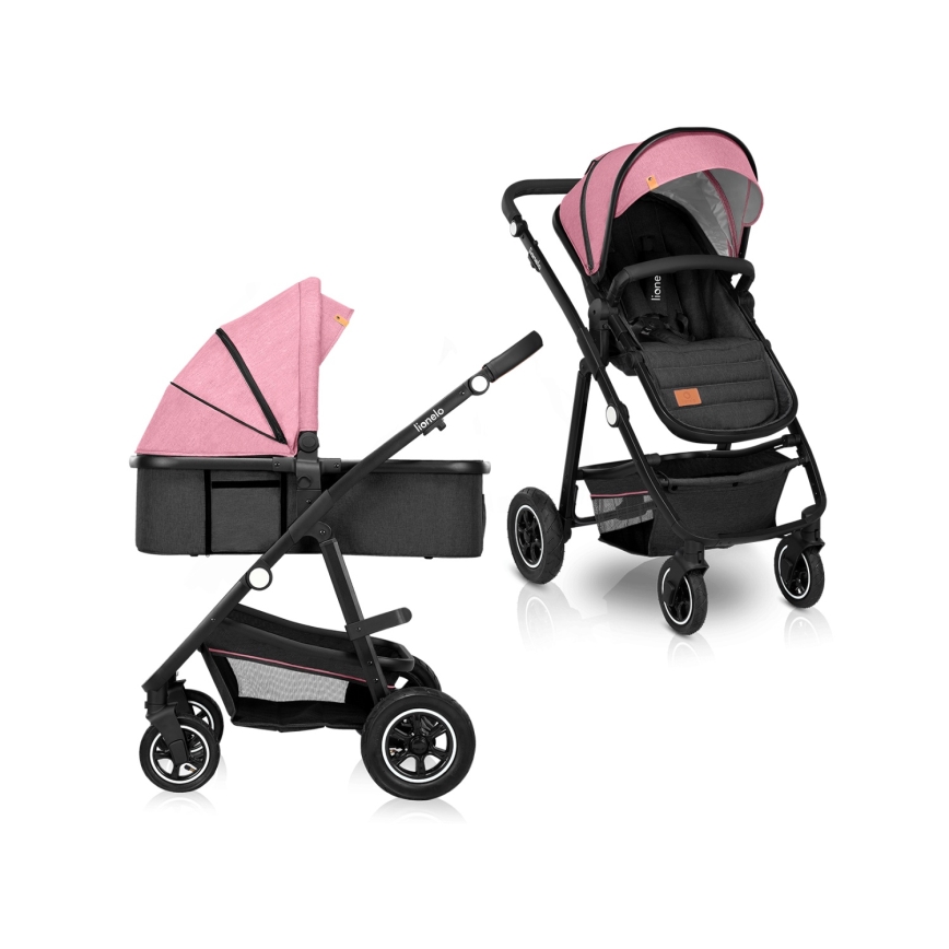 Lionelo - Passeggino combinato 2 in 1 AMBER Pink Rose