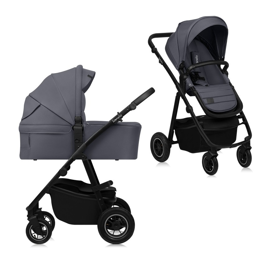 Lionelo - Passeggino combinato 2 in 1 AMBER PLUS Grigio Grafite
