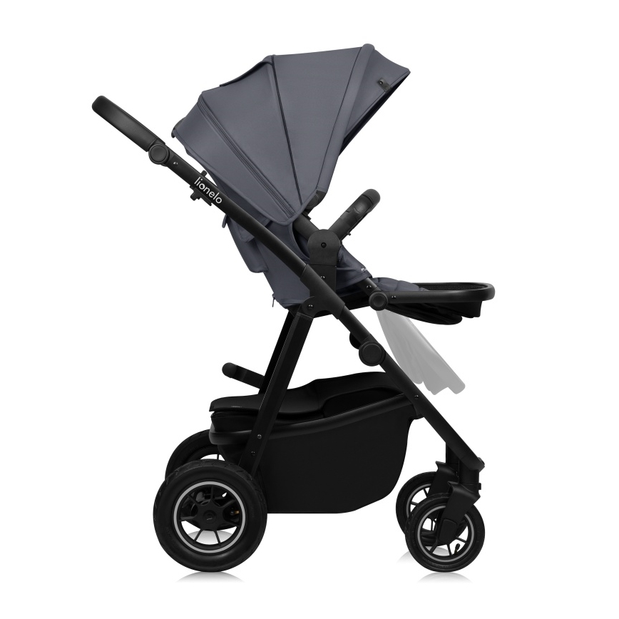 Lionelo - Passeggino combinato 2 in 1 AMBER PLUS Grigio Grafite