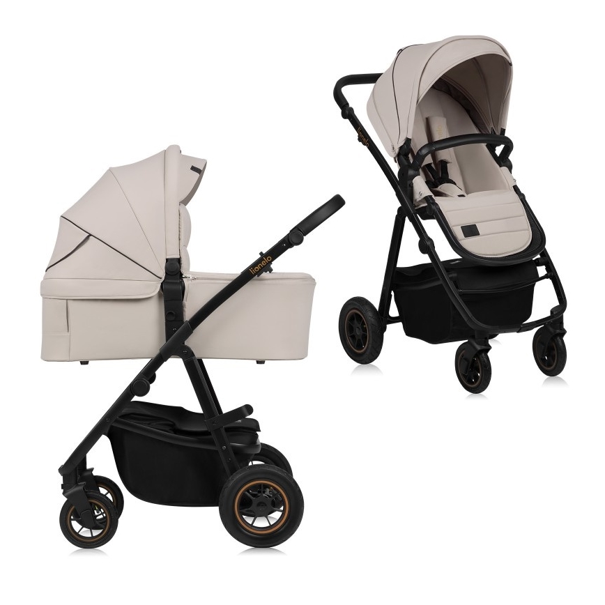 Lionelo - Passeggino combinato 2 in 1 AMBER PLUS Sabbia