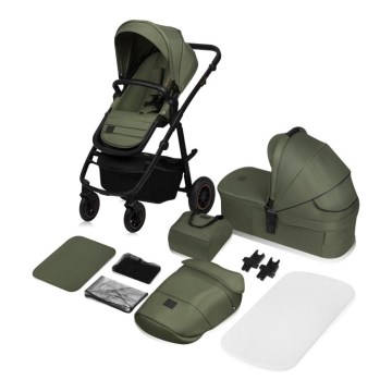 Lionelo - Passeggino combinato 2 in 1 AMBER PLUS Verde Foresta