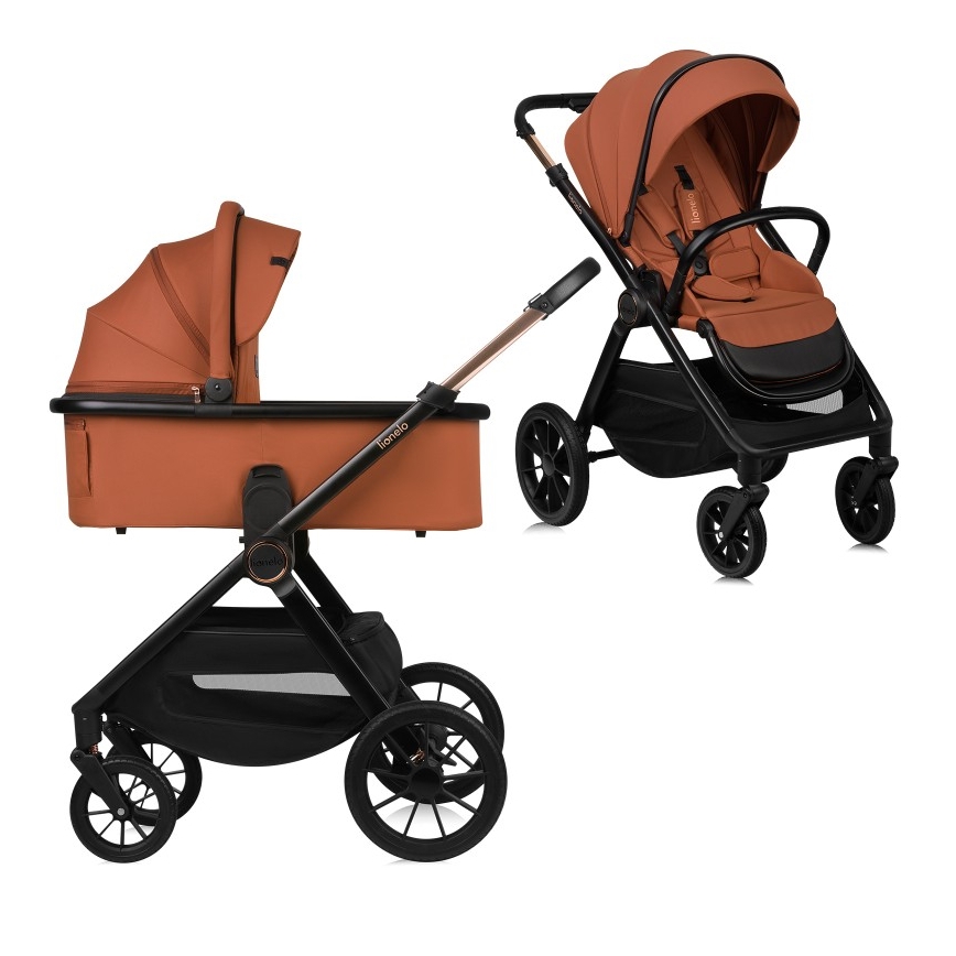 Lionelo - Passeggino combinato 2 in 1 LAYLA Marrone ruggine