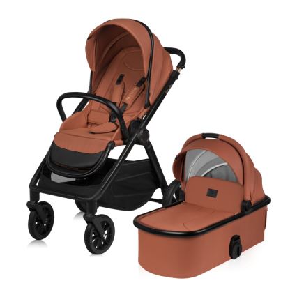 Lionelo - Passeggino combinato 2 in 1 LAYLA Marrone ruggine