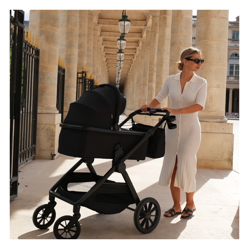 Lionelo - Passeggino combinato 2 in 1 LAYLA Nero Onice