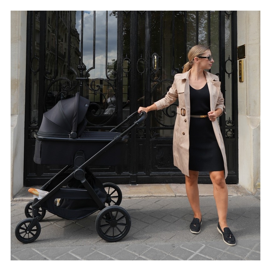 Lionelo - Passeggino combinato 2 in 1 LAYLA Nero Onice