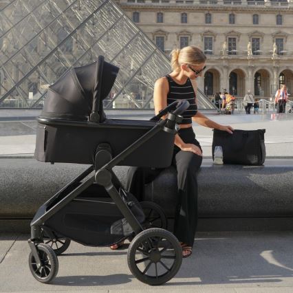 Lionelo - Passeggino combinato 2 in 1 LAYLA Nero Onice