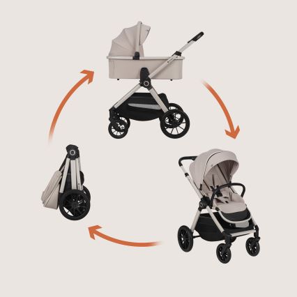 Lionelo - Passeggino combinato 2 in 1 LAYLA Sabbia