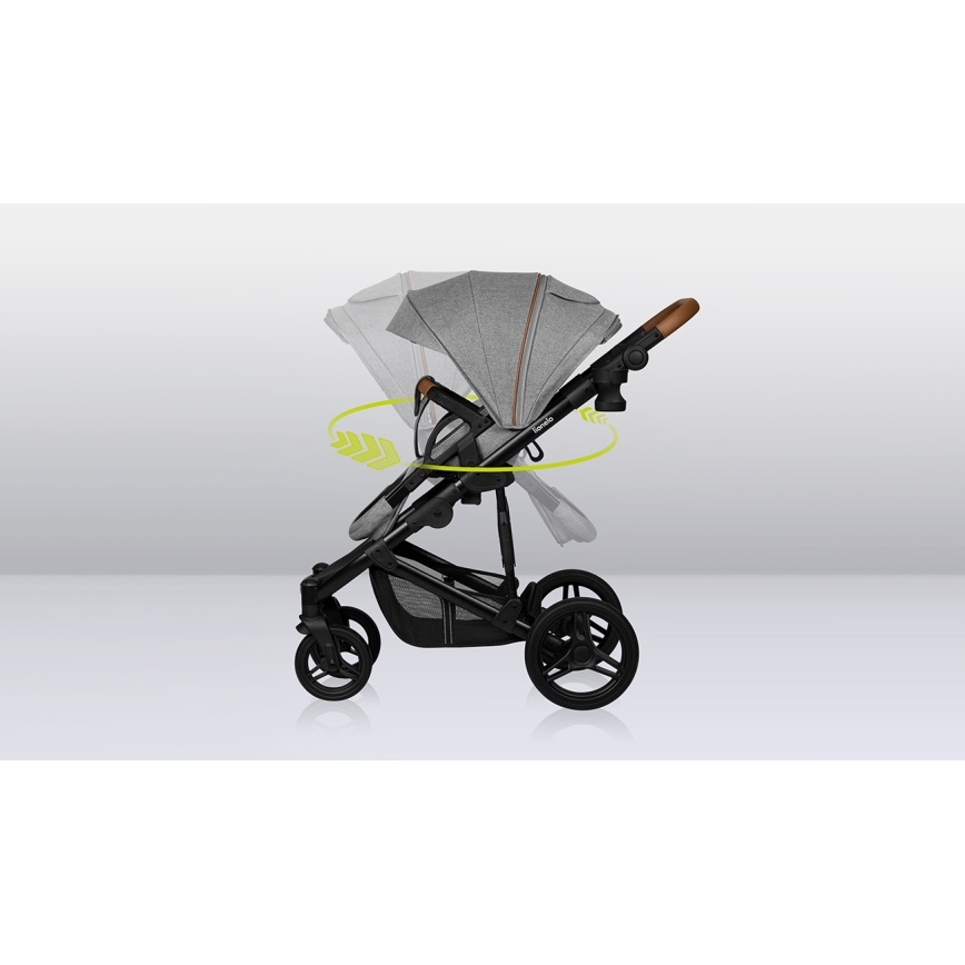 Lionelo - Passeggino combinato 2 in 1 MARI TOUR Grey Stone