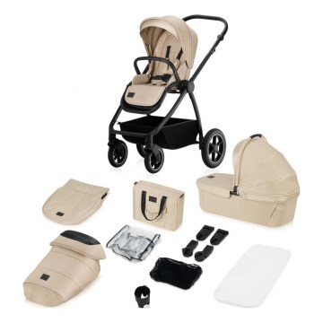 Lionelo - Passeggino combinato 2 in 1 MERIL Beige Sand