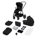 Lionelo - Passeggino combinato 2 in 1 MERIL Black Onyx