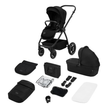 Lionelo - Passeggino combinato 2 in 1 MERIL Black Onyx