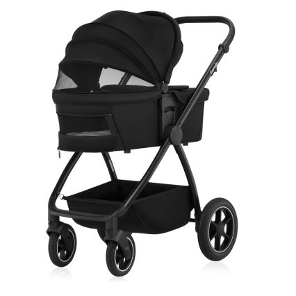 Lionelo - Passeggino combinato 2 in 1 MERIL Black Onyx