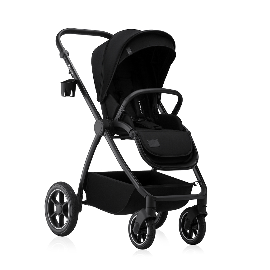 Lionelo - Passeggino combinato 2 in 1 MERIL Black Onyx