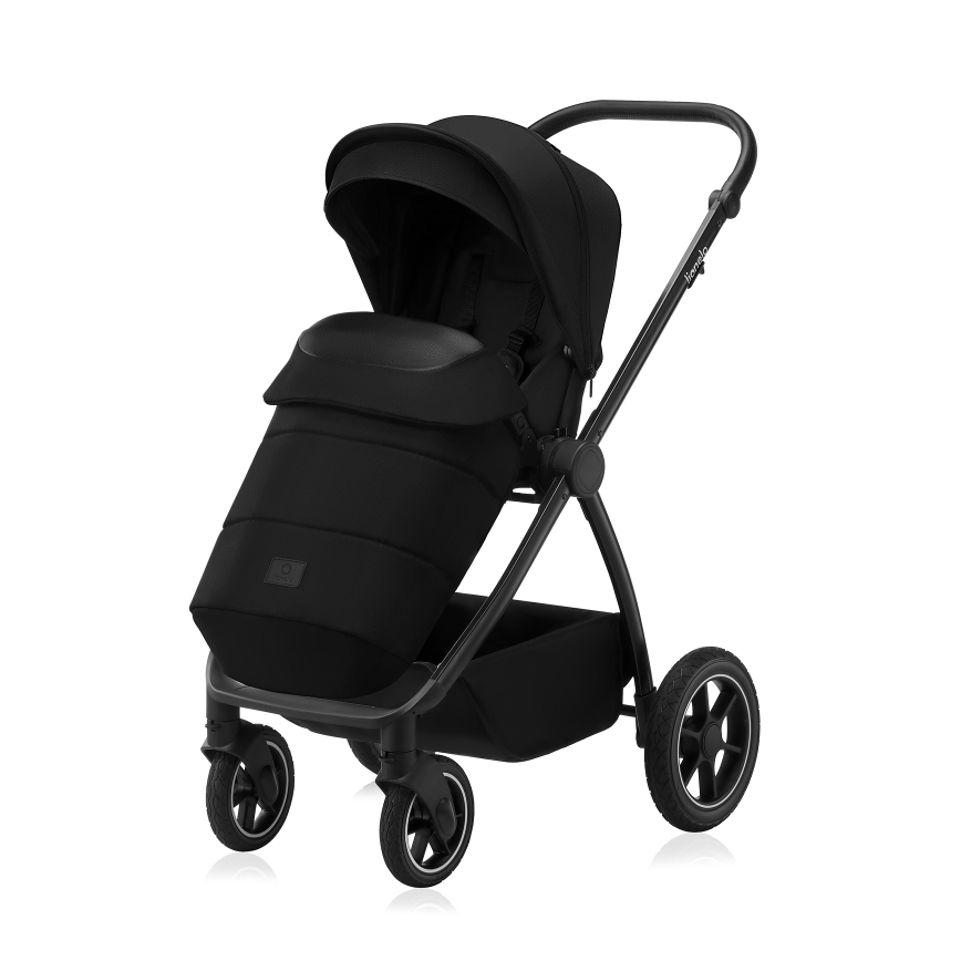 Lionelo - Passeggino combinato 2 in 1 MERIL Black Onyx