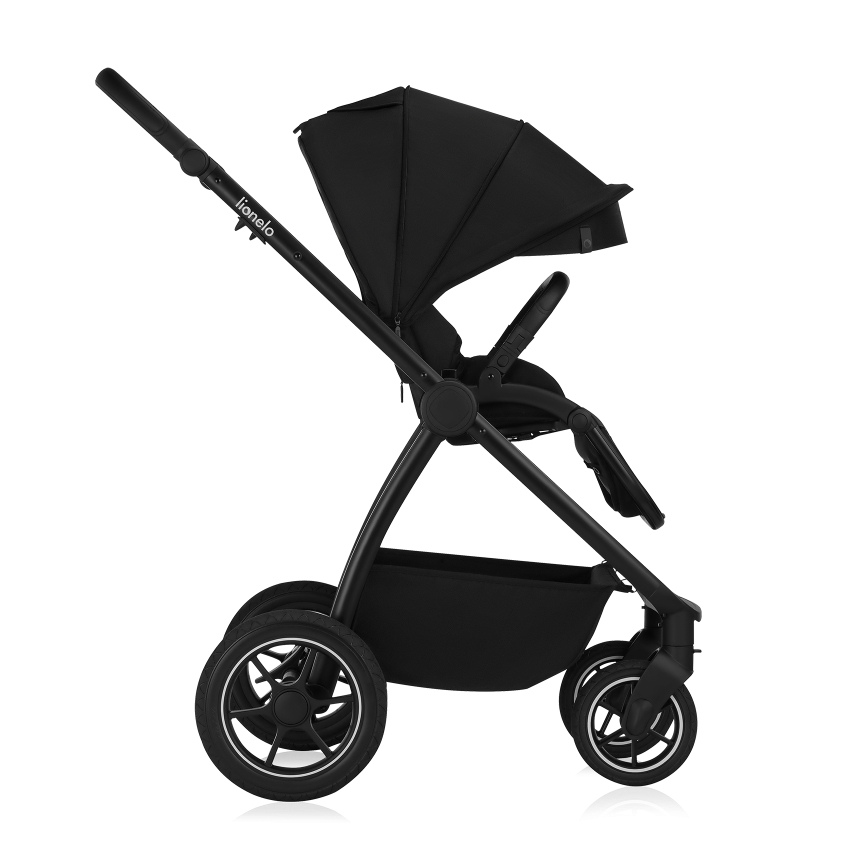 Lionelo - Passeggino combinato 2 in 1 MERIL Black Onyx
