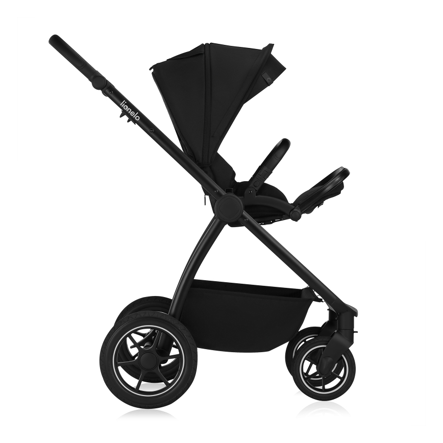 Lionelo - Passeggino combinato 2 in 1 MERIL Black Onyx