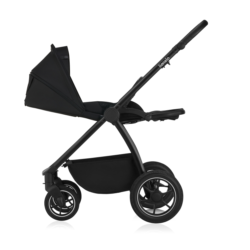 Lionelo - Passeggino combinato 2 in 1 MERIL Black Onyx