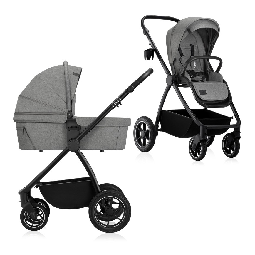 Lionelo - Passeggino combinato 2 in 1 MERIL Grigio Pietra