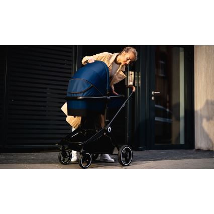 Lionelo - Passeggino combinato 2 in 1 MIKA Blu Navy