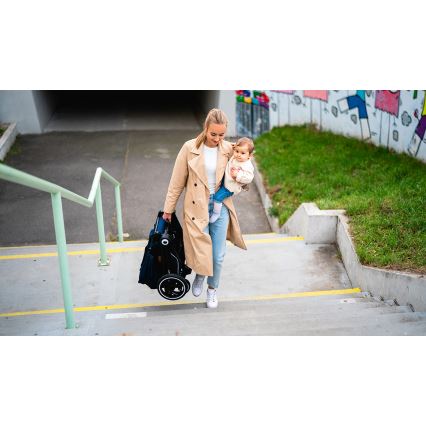Lionelo - Passeggino combinato 2 in 1 MIKA Blu Navy