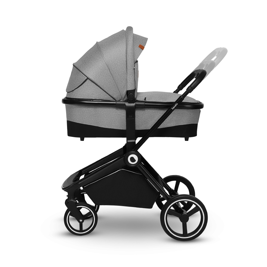 Lionelo - Passeggino combinato 2-in-1 MIKA Grigio Stone