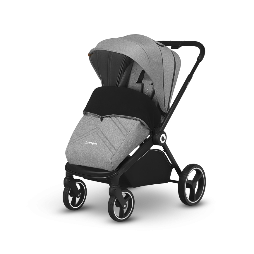 Lionelo - Passeggino combinato 2-in-1 MIKA Grigio Stone