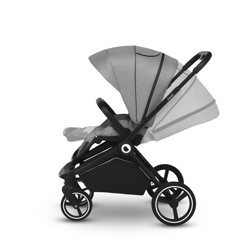 Lionelo - Passeggino combinato 2-in-1 MIKA Grigio Stone