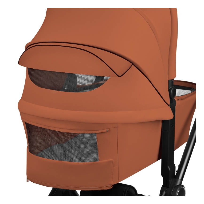 Lionelo - Passeggino combinato 2 in 1 MIKA PLUS Marrone ruggine